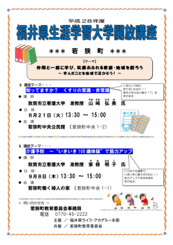 H28若狭町チラシ（PDF形式 286キロバイト）