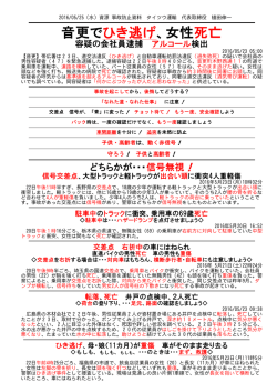 資源ごみ収集車の事故防止資料 （2016/05/25）