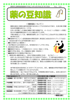 薬の豆知識No.29 - 静岡市立静岡病院