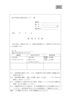 区分B（採用予定書）[PDF形式]