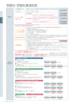 受験料・受験料優遇制度