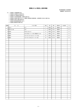 見積により策定した資材単価表(H28.5.27掲載)（PDF
