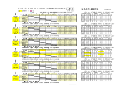 試合日程と審判担当