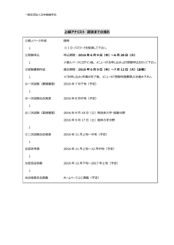 上級アナリスト 認定までの流れ