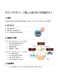 サウンドデザイン、『美しい音』をどう評価する︖