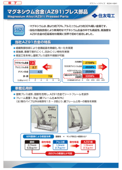 マグネシウム合金(AZ91)プレス部品