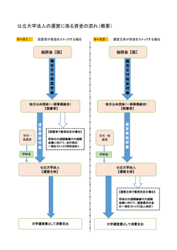 公立大学法人の運営に係る資金の流れ（概要）