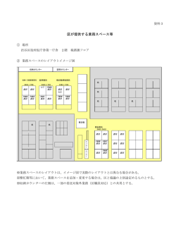区が提供する業務スペース等