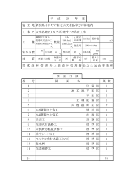 計 工 種 配 置 図 №2鋼製枠土留工 法切工 計 算 図 現場吹付法枠工 標
