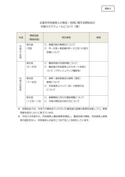 懇談会スケジュール（案）(PDF文書)