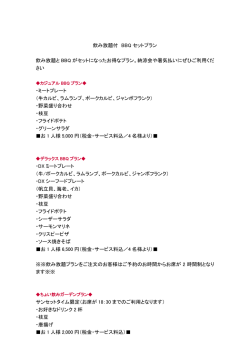 如水会館 ビアガーデン／プラン紹介