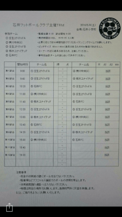 試合ｽｹｼﾞｭｰﾙ - 壬生FCユナイテッド