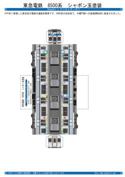 東急電鉄 8500系 シャボン玉塗装