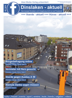 Dinslaken-aktuell | Ausgabe 05/2016 - Idee