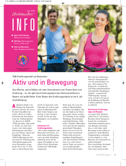 aktuelle Ausgabe für Juni - VerbraucherService Bayern
