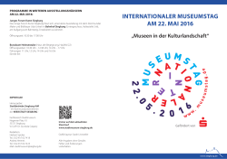 internationaler museumstag am 22. mai 2016