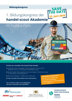 Informationen zum 1. Bildungskongress finden Sie hier als PDF.
