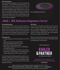JAVA / JEE Software Engineers (m/w) - s-p.ch