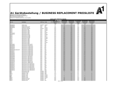 HWR Preisliste ausverkaufte Endger&auml;te