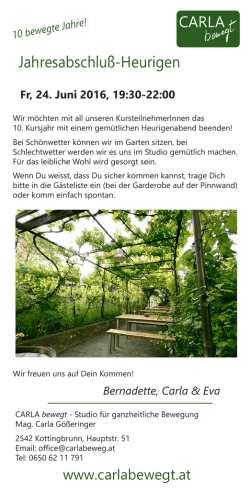 Heurigen-Einladung &ouml;ffnen klick hier!