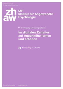 Im digitalen Zeitalter auf Augenh&ouml;he lernen und arbeiten