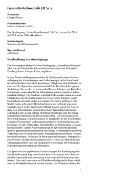 Informationen zum Studiengang als PDF-Download