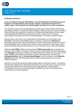 Nachrichten mit Vokabeln 2016_05_27 Endstation