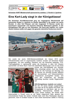 Eine Kart-Lady siegt in der K&ouml;nigsklasse!