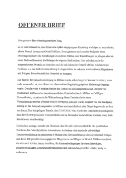 Der Offene Brief des Mölkauer Ortschaftsrats.