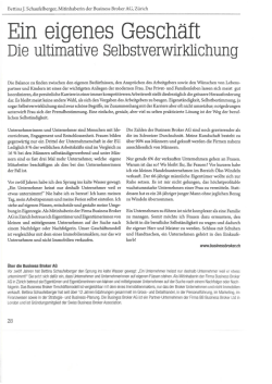 Ein eigenes Geschäft, Die ultimative Selbstverwirklichung