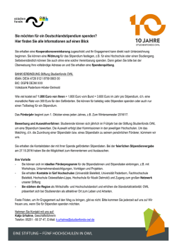 eine stiftung &ndash; f&uuml;nf hochschulen in owl