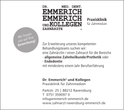 Stellenangebot  - Emmerich & Emmerich