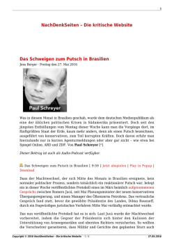 NachDenkSeiten – Die kritische Website