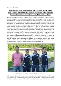 Niederhausen: VfR Niederhausen macht wieder „einen Schritt nach