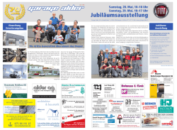 Jubil&auml;umsausstellung