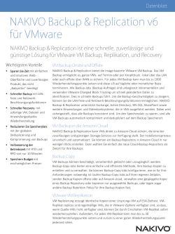 Datenblatt für VMware