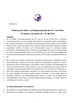 G7 Gipfelerklärung (Deutsch) (PDF, 296KB, nicht