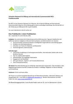 Eine Praktikantin / einen Praktikanten