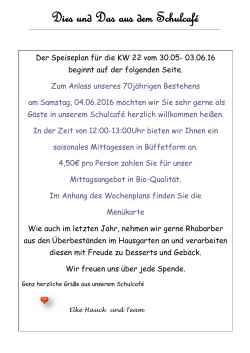 Speiseplan