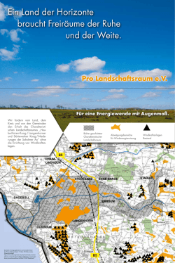 Ein Land der Horizonte braucht Freir&auml;ume der Ruhe und der Weite.