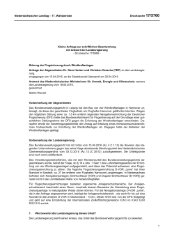 Drucksachen allgemein - Nieders&auml;chsischer Landtag