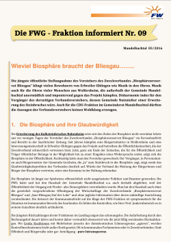 Info Nr. 09-2016 - (FWG) Mandelbachtal