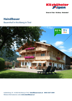 Haindlbauer in Kirchberg in Tirol