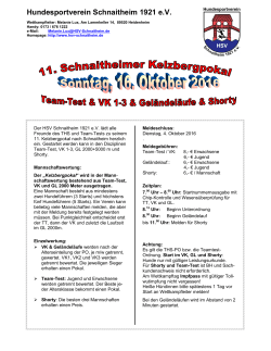 THS Kelzbergpokal - HSV Schnaitheim