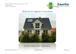 Infos - Zauritz Obermain Wohnbau