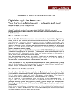 Digitalisierung in der Assekuranz