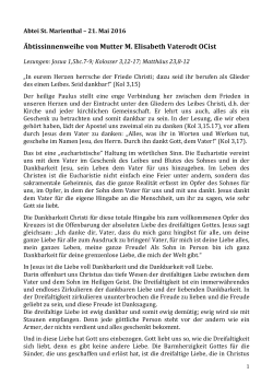 2016.05.21 AGOCist. DE-Äbtissinnenweihe Marienthal