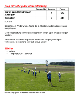 21.05.2016 2. MS-Spiel Nachwuchs Trimstein