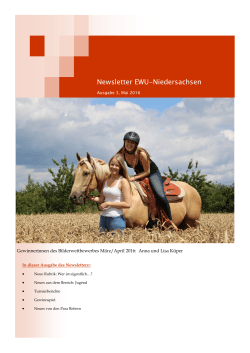 Newsletter Mai 2016 - EWU Niedersachsen