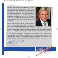 70 Jahre Programm Hessen - Landeswohlfahrtsverband Hessen